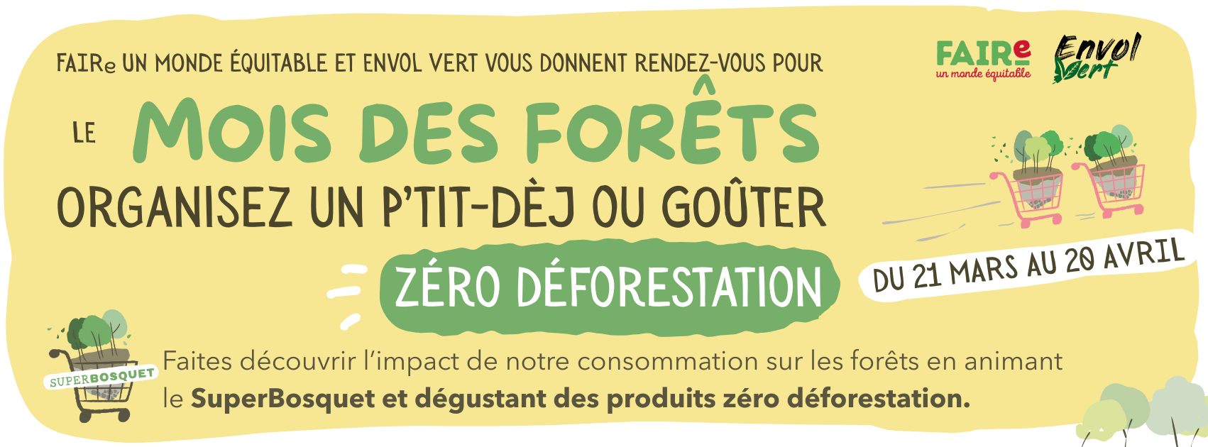 Acteurs de l&rsquo;alimentation durable, organisez votre petit-déj&rsquo; ou goûter Zéro Déforestation